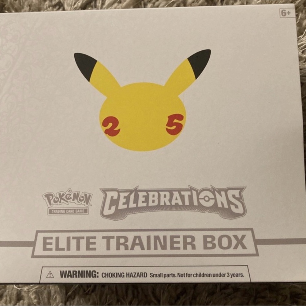 Pokemon Celebrations Elite Trainer Box - Yellow, Black, Red